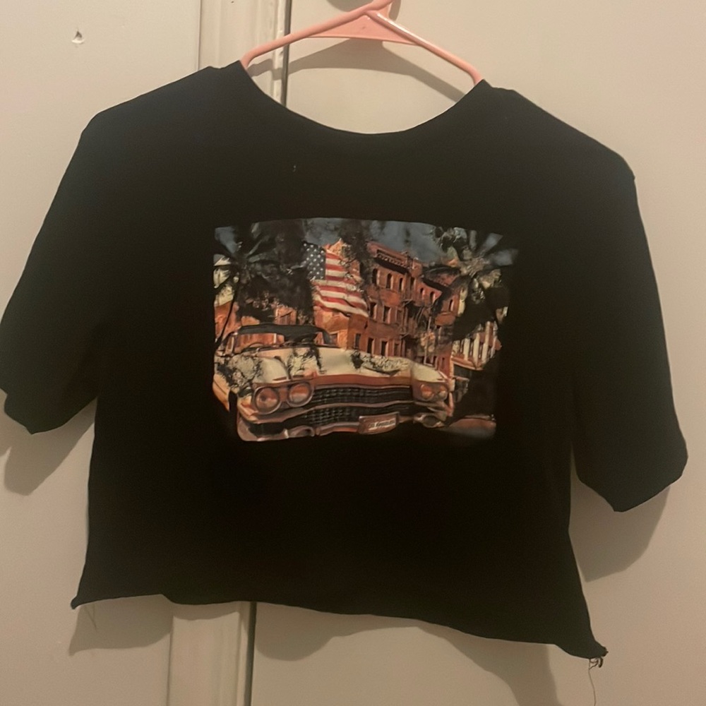 Cropped Obsessive Love tee